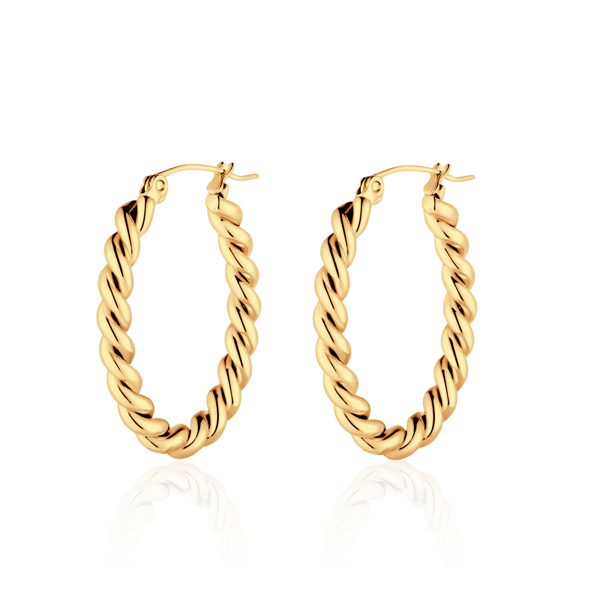 Twisted Hoop Earrings
