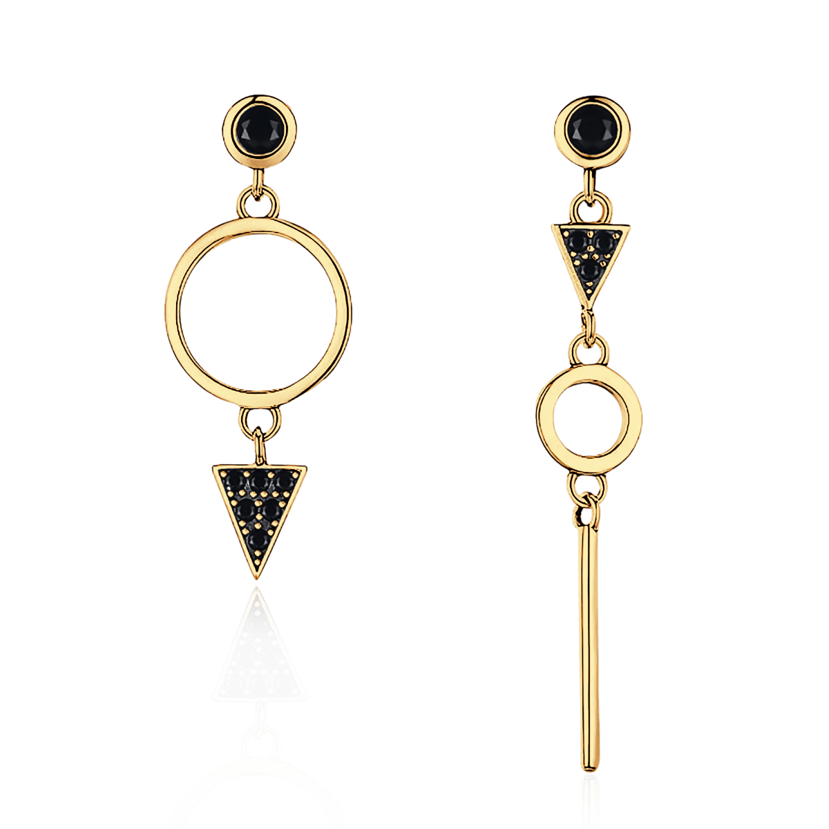 Black Spinel Earrings