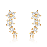 White Flower Earrings