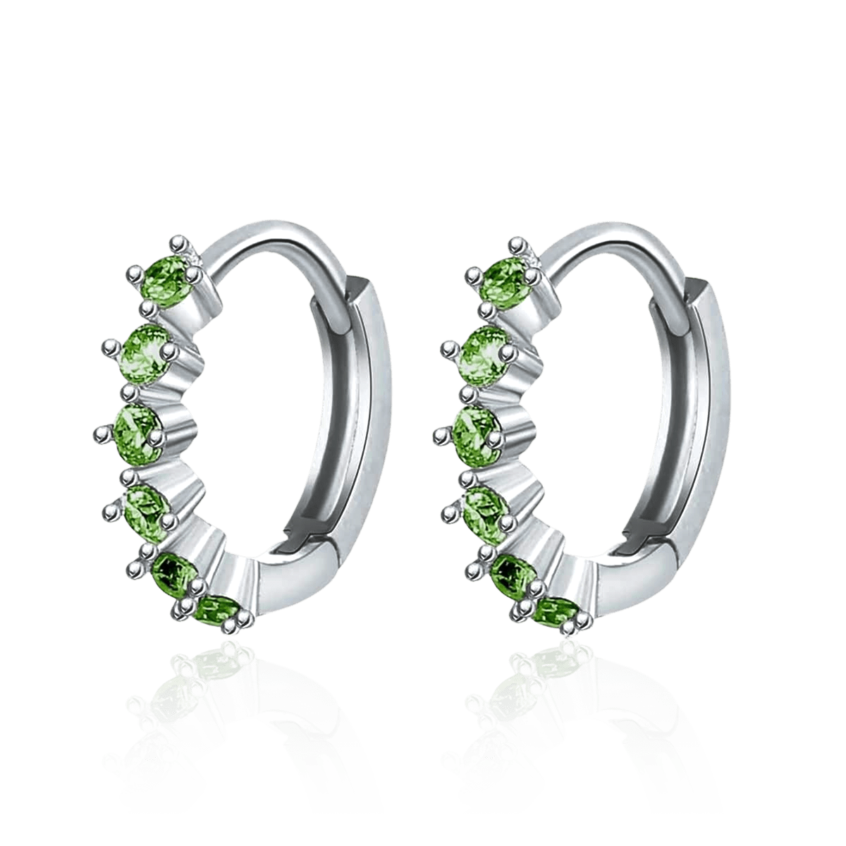 Greenish Pink Earrings