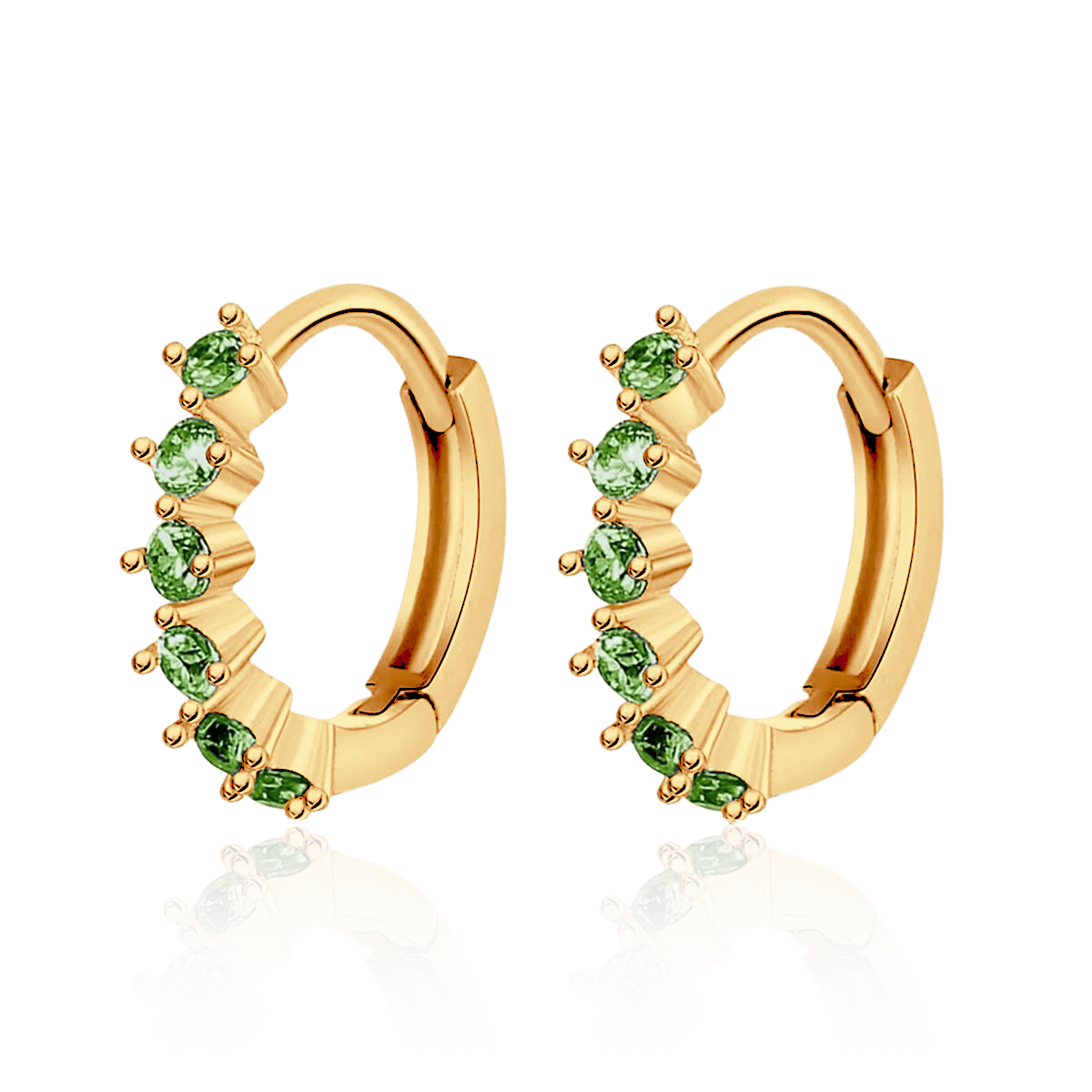Greenish Pink Earrings