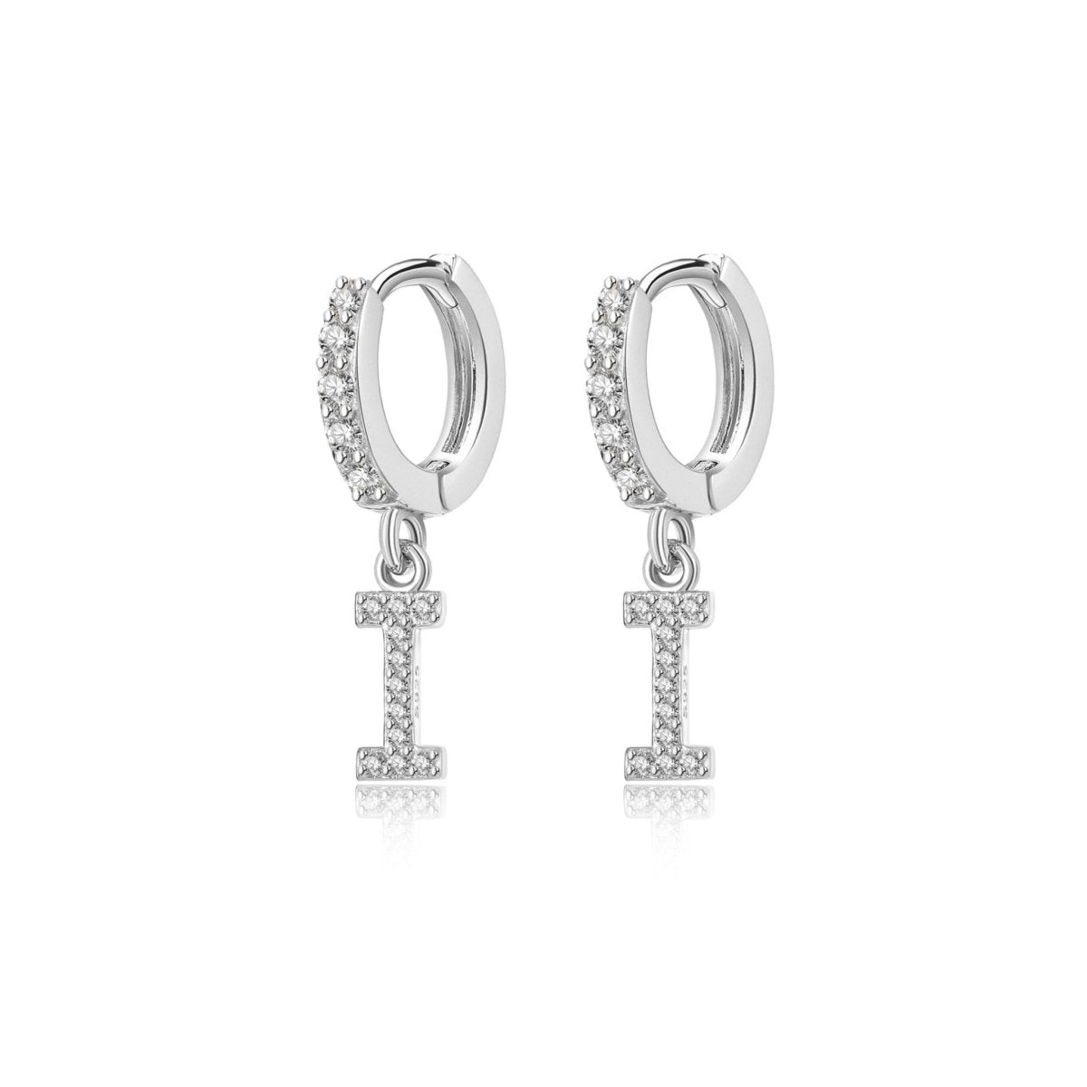 Initial Hoop Earrings