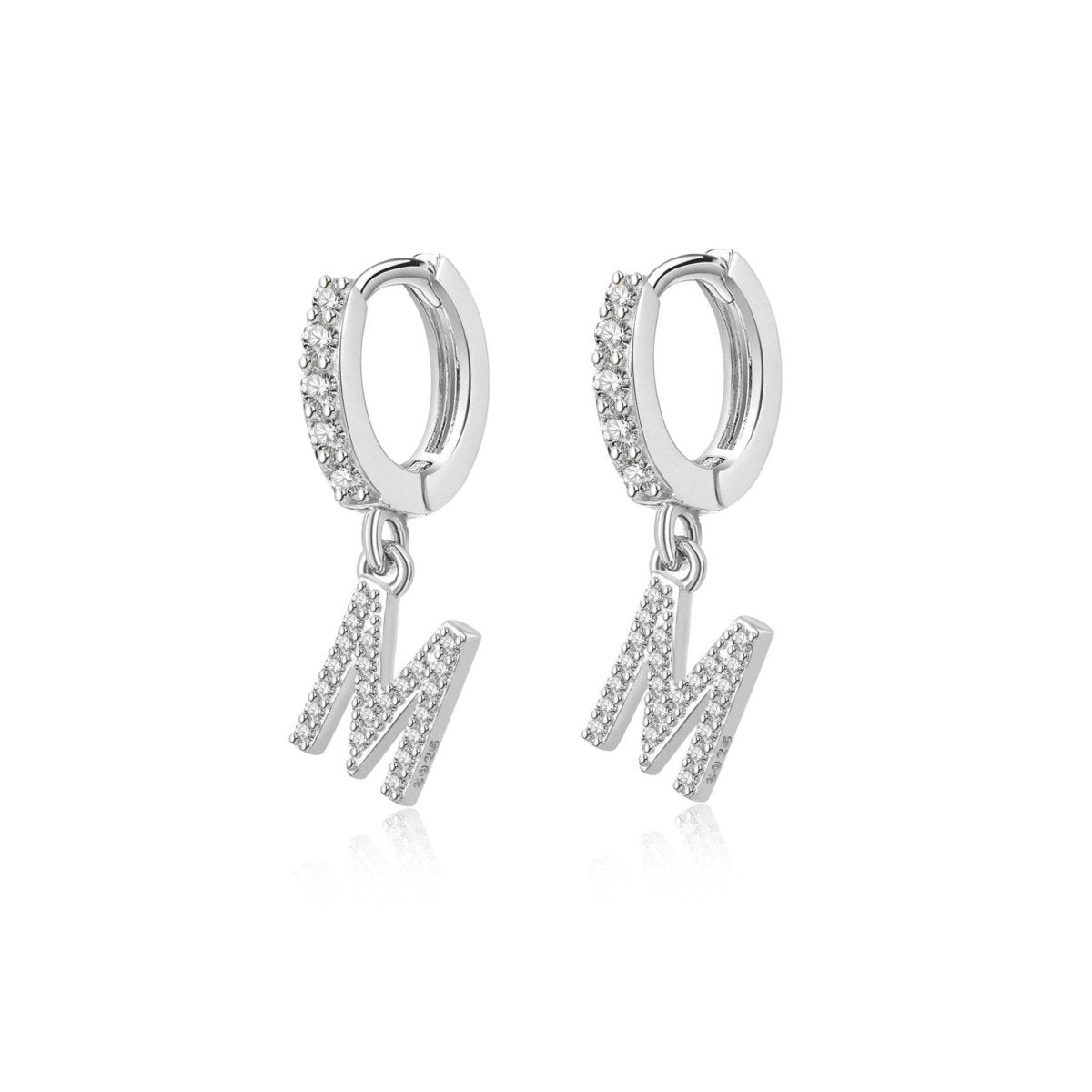Initial Hoop Earrings