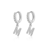 Initial Hoop Earrings