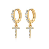 Initial Hoop Earrings