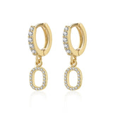 Initial Hoop Earrings