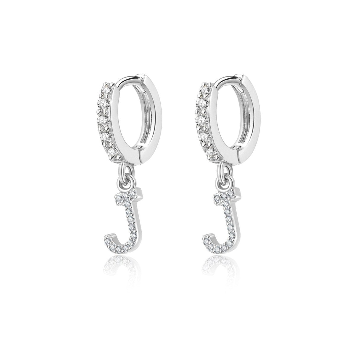 Initial Hoop Earrings