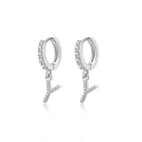 Initial Hoop Earrings