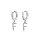 Initial Hoop Earrings