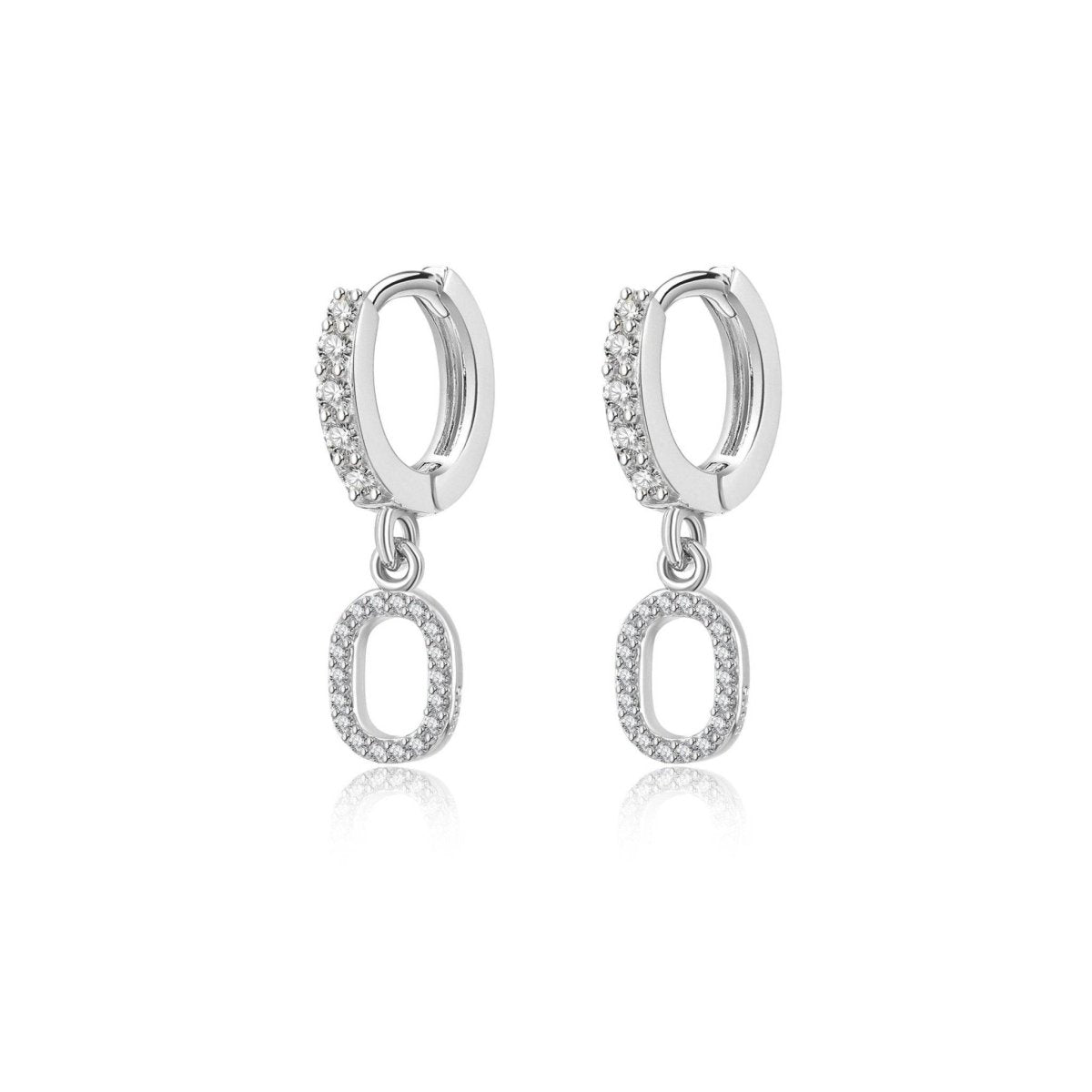 Initial Hoop Earrings