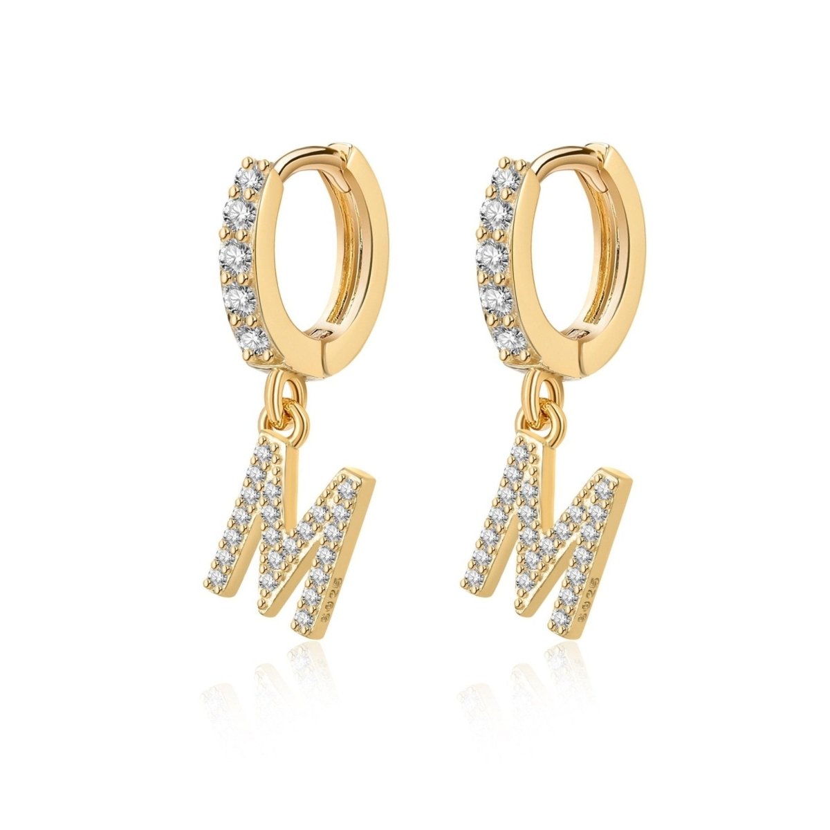 Initial Hoop Earrings