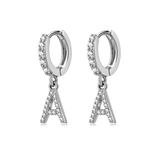 Initial Hoop Earrings