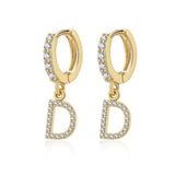 Initial Hoop Earrings