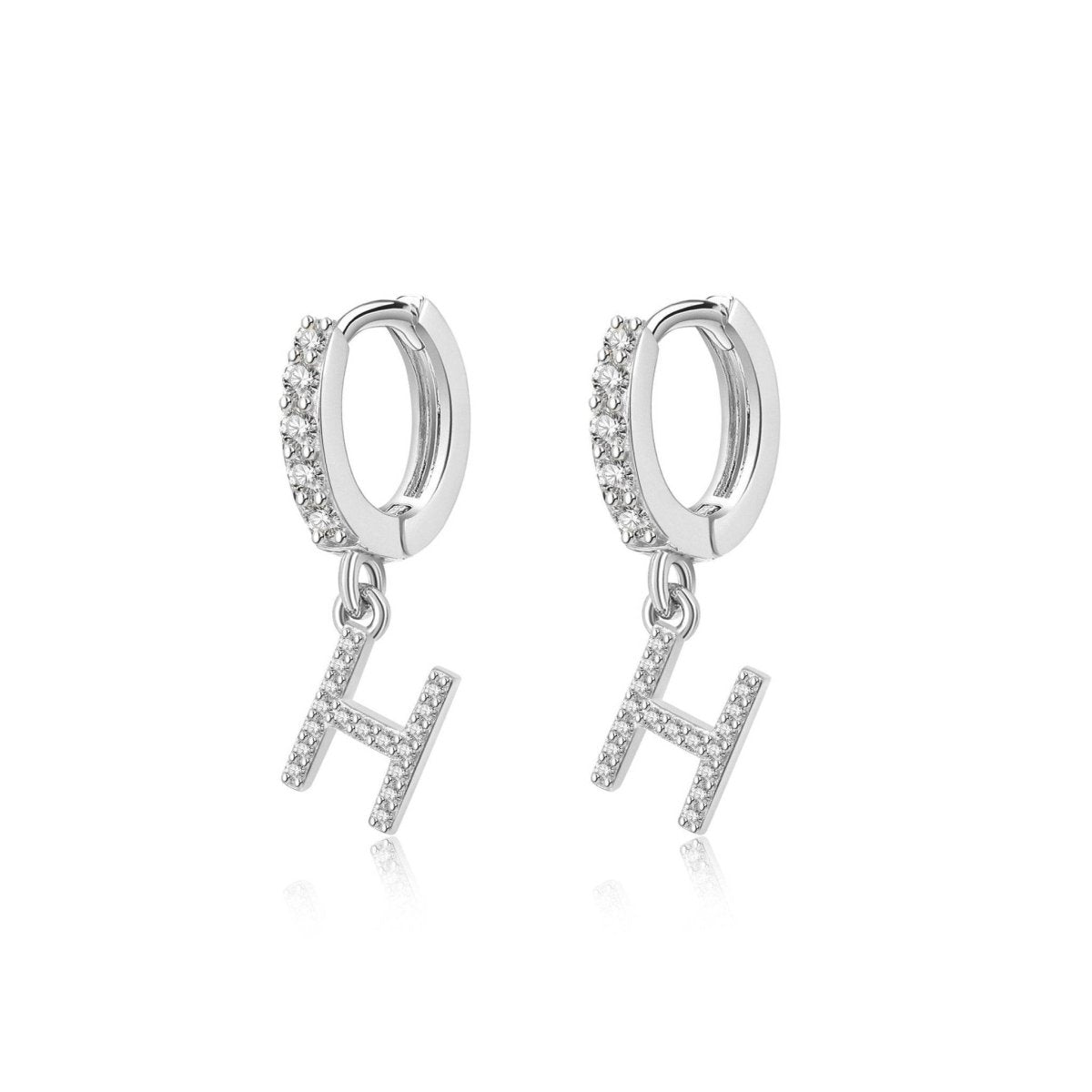 Initial Hoop Earrings