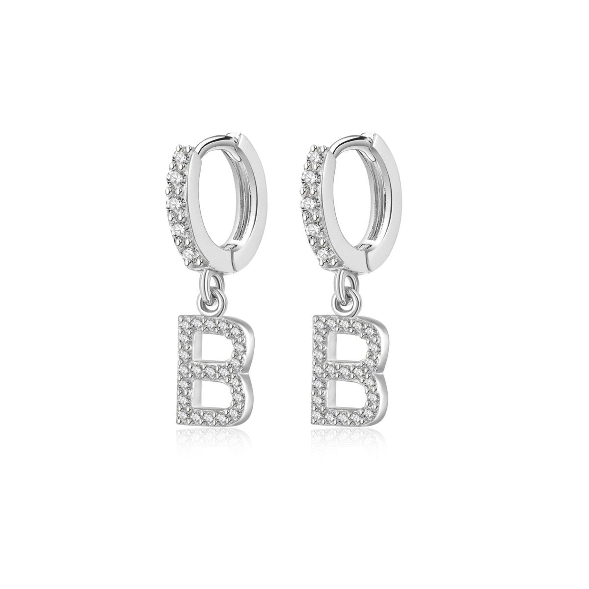 Initial Hoop Earrings