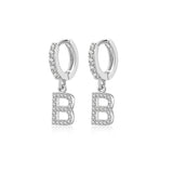 Initial Hoop Earrings