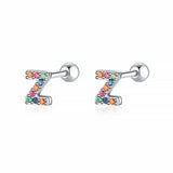 Initial Colour Earrings