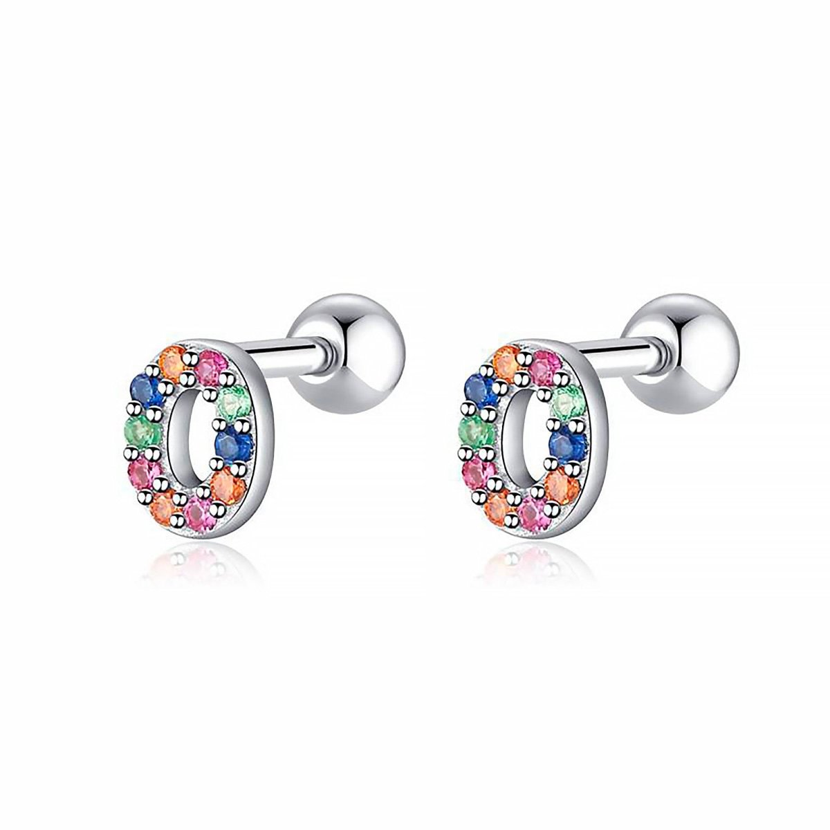 Initial Colour Earrings
