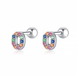 Initial Colour Earrings