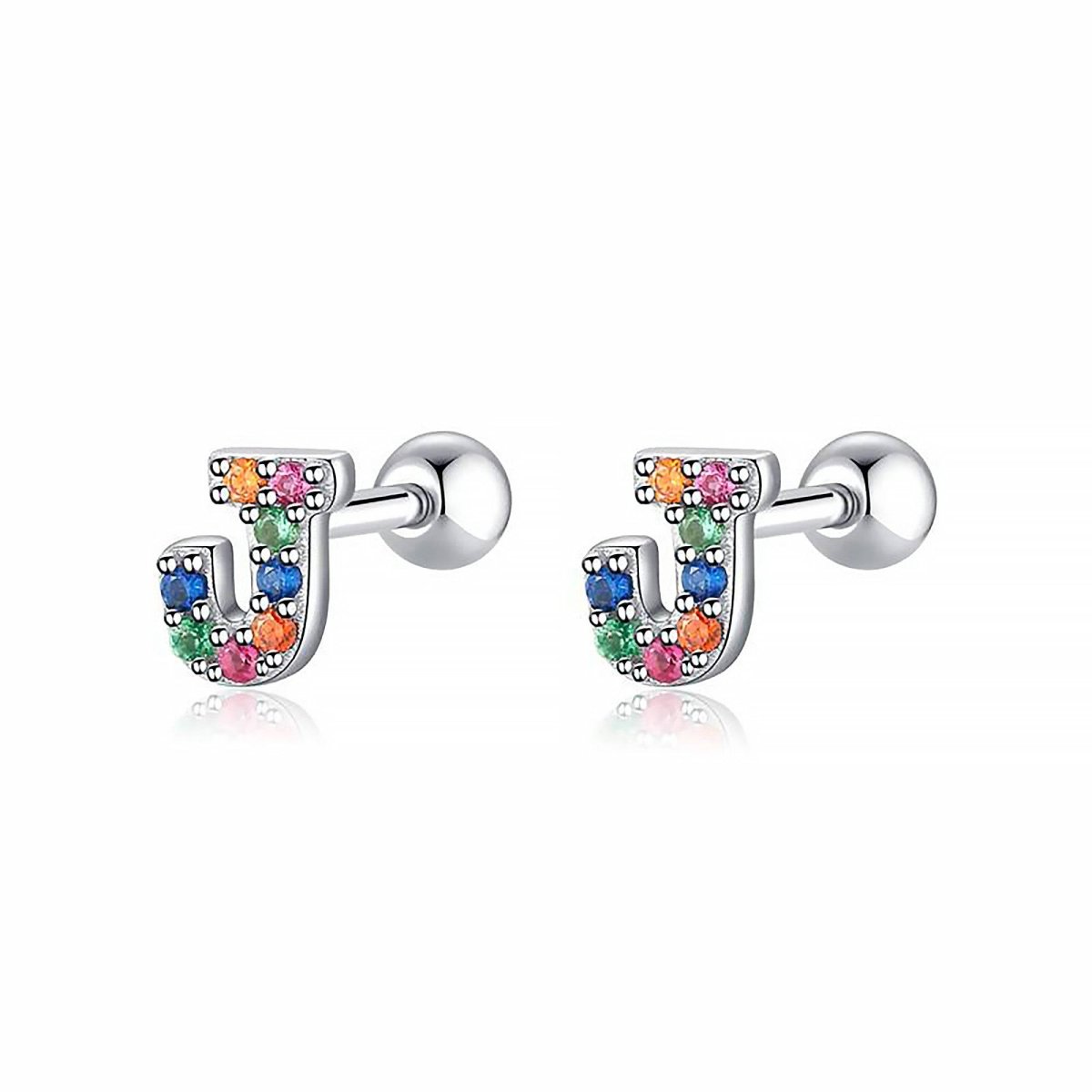 Initial Colour Earrings
