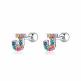 Initial Colour Earrings