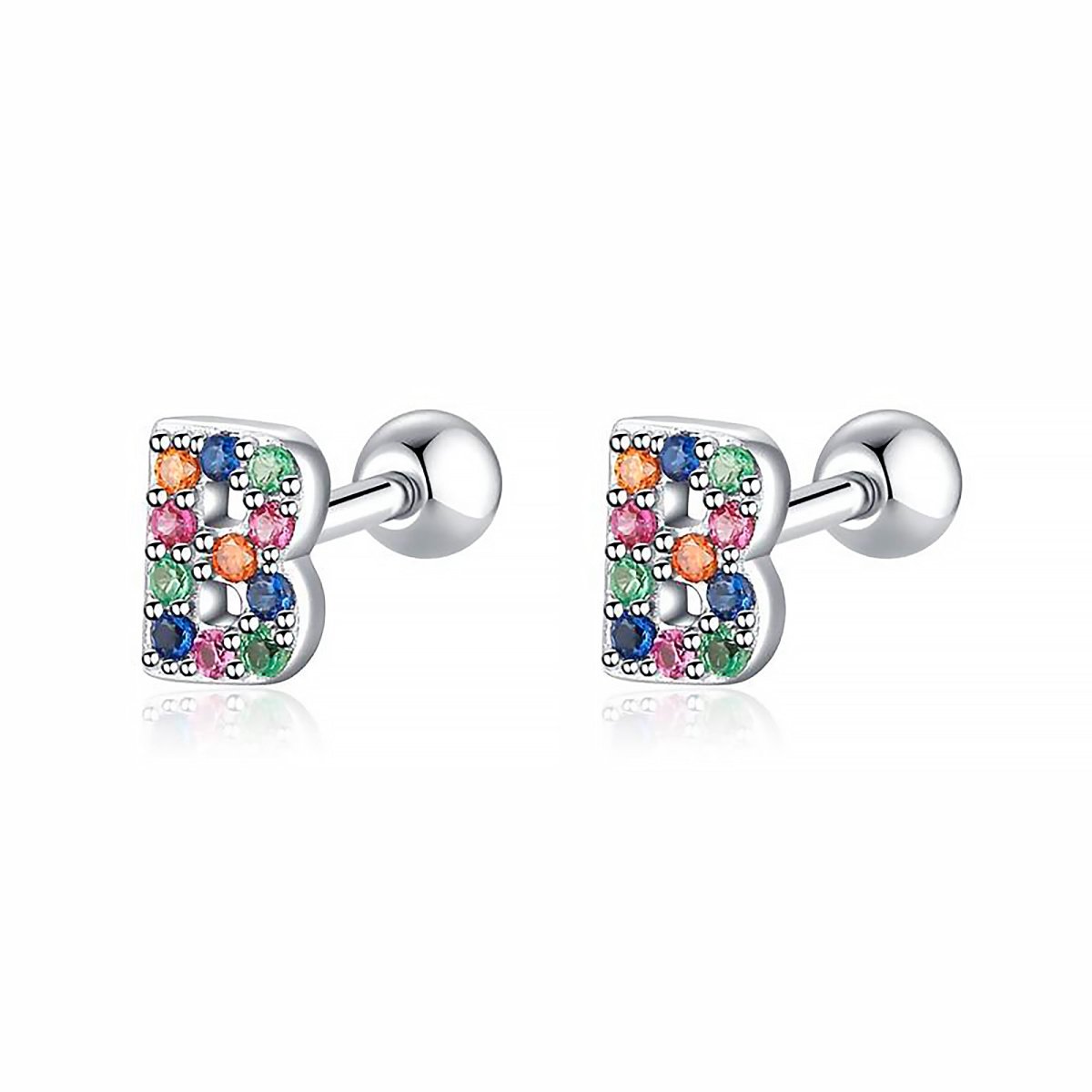 Initial Colour Earrings