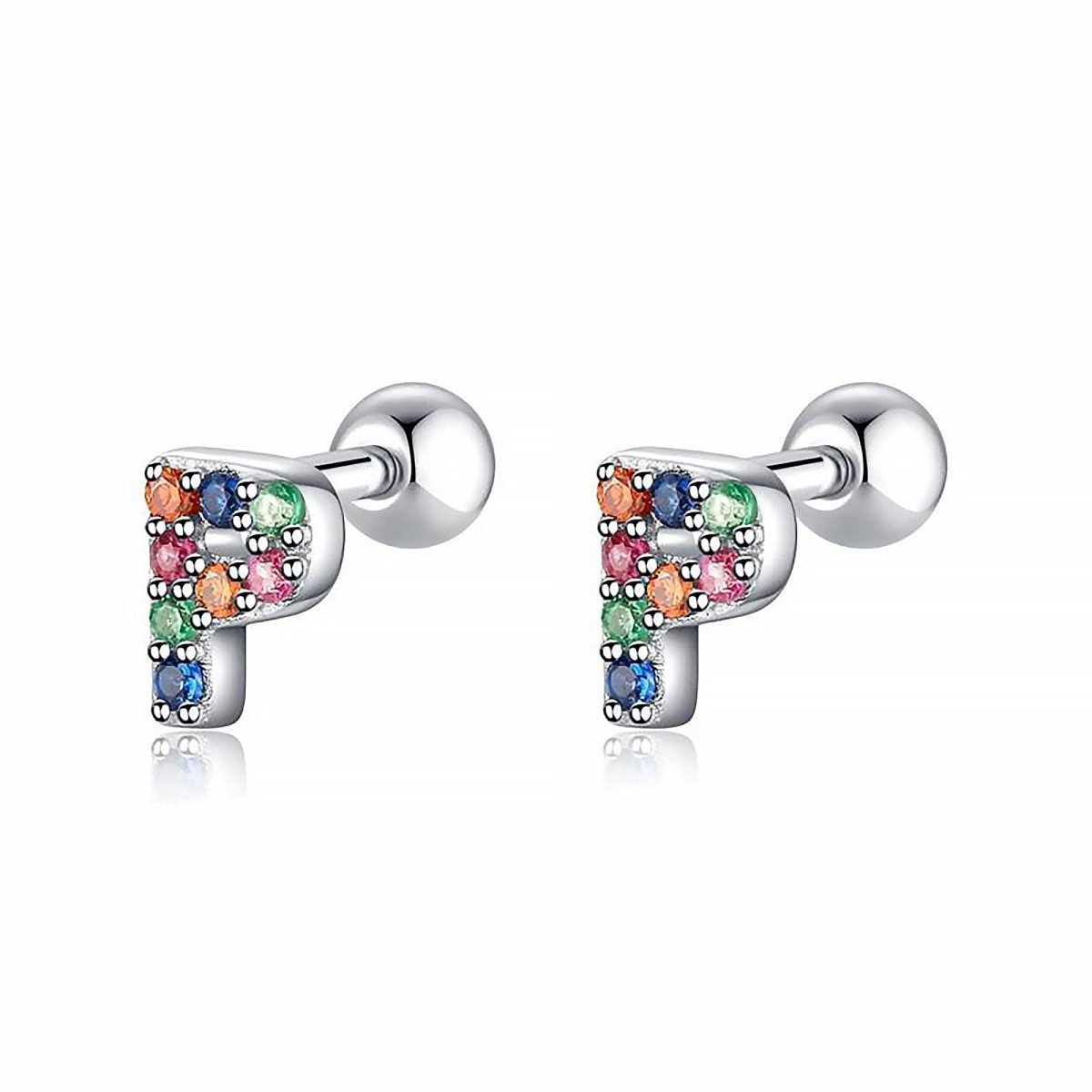 Initial Colour Earrings