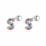 Initial Colour Earrings