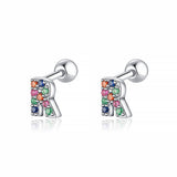 Initial Colour Earrings