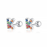 Initial Colour Earrings