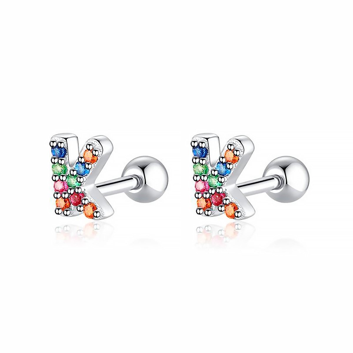 Initial Colour Earrings