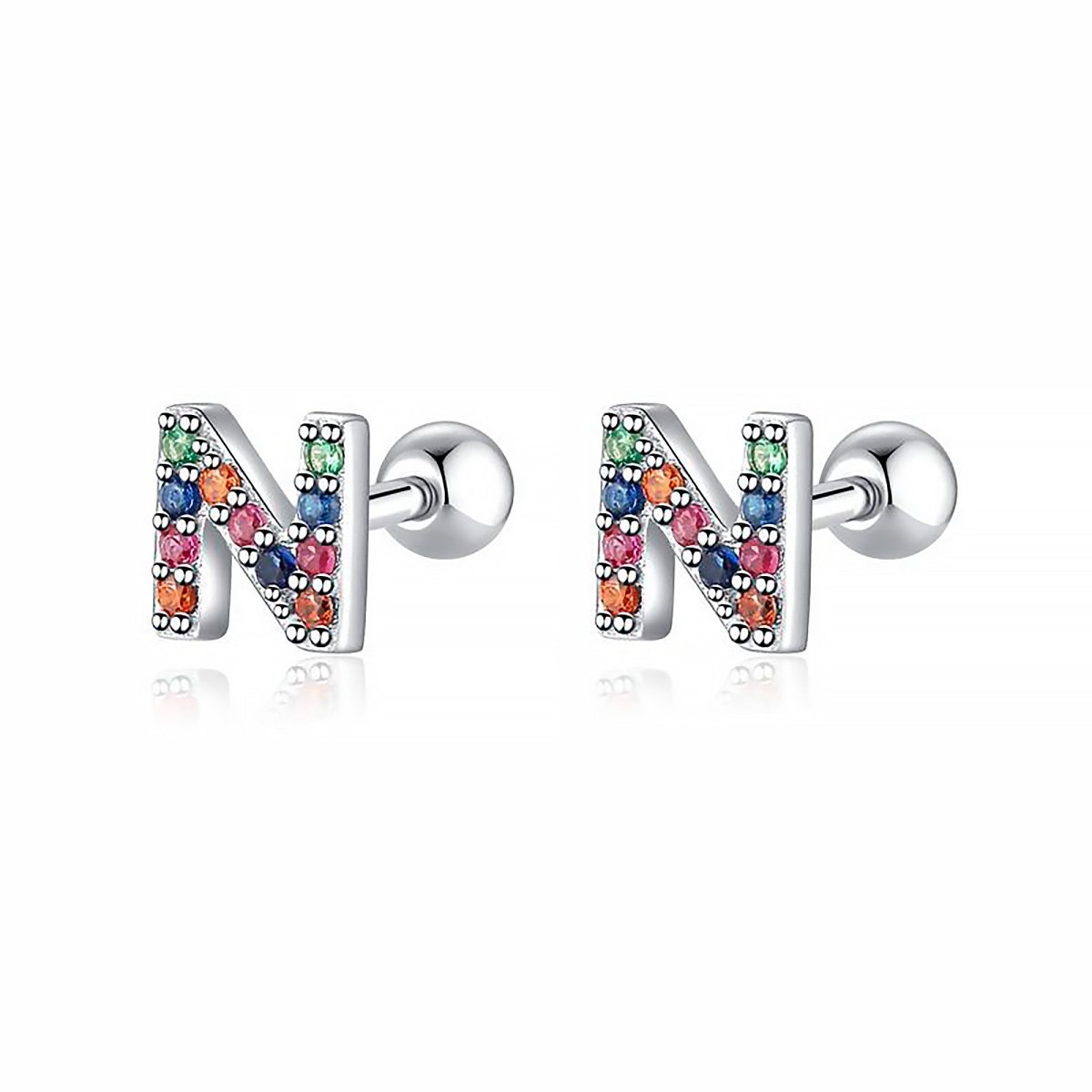 Initial Colour Earrings