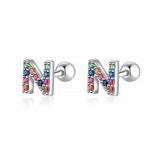 Initial Colour Earrings