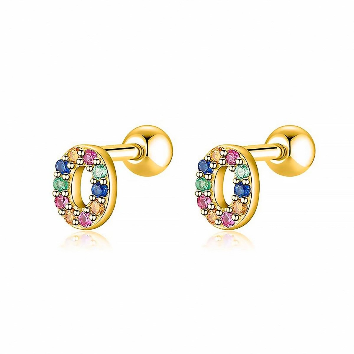 Initial Colour Earrings