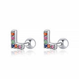 Initial Colour Earrings