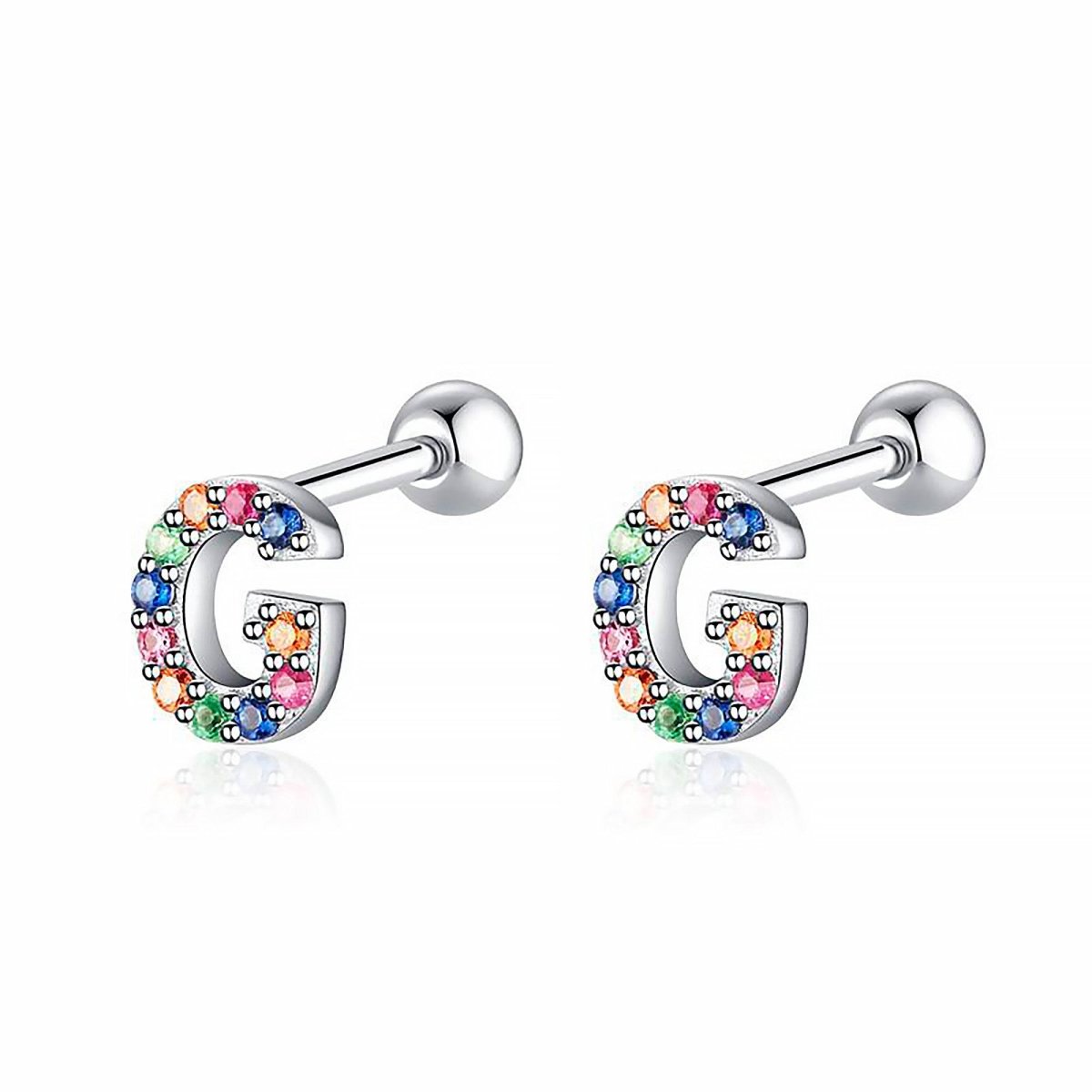 Initial Colour Earrings