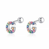 Initial Colour Earrings