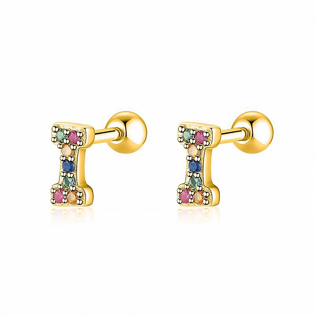 Initial Colour Earrings