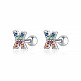 Initial Colour Earrings