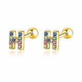 Initial Colour Earrings