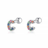 Initial Colour Earrings