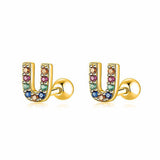 Initial Colour Earrings