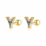 Initial Colour Earrings