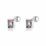 Initial Colour Earrings