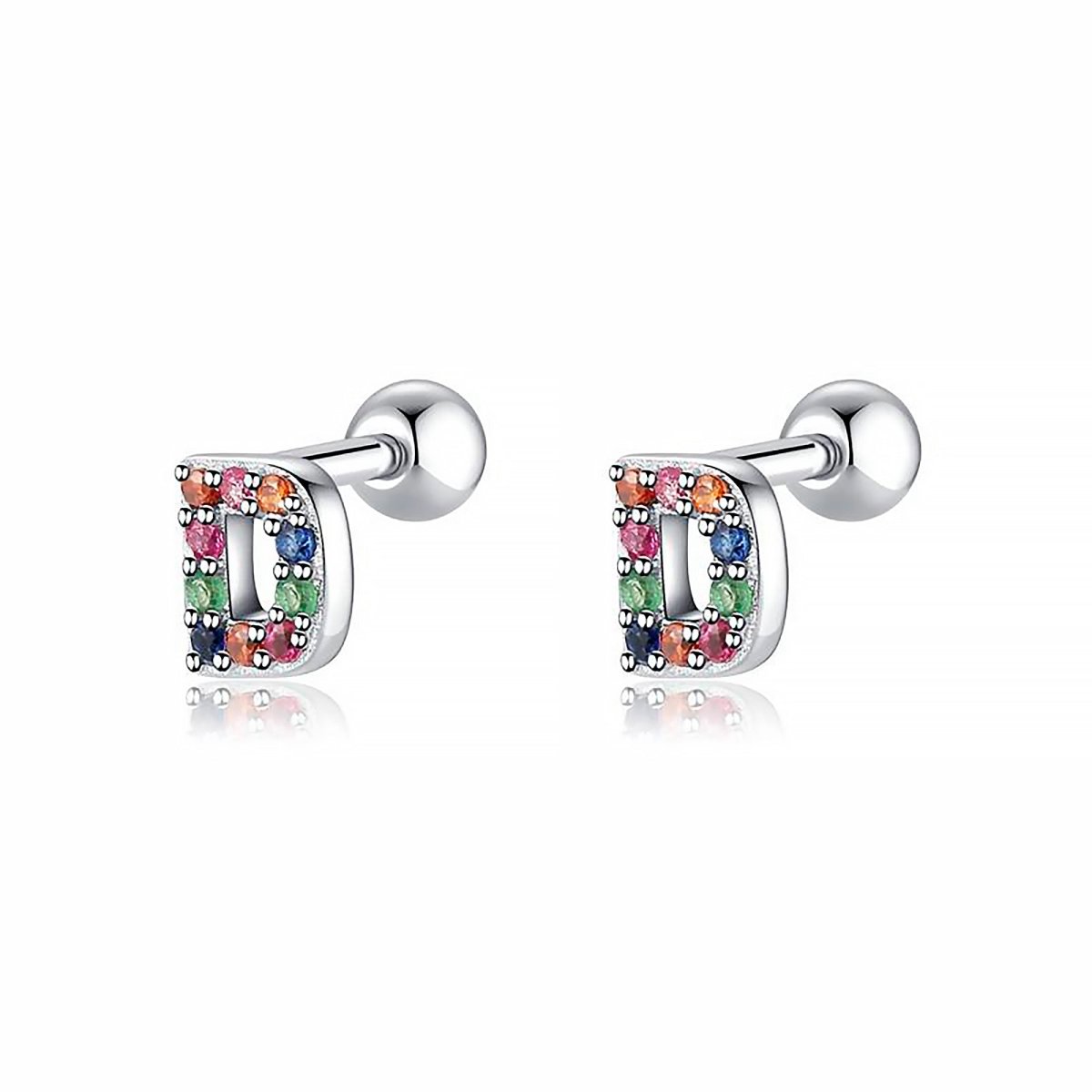 Initial Colour Earrings