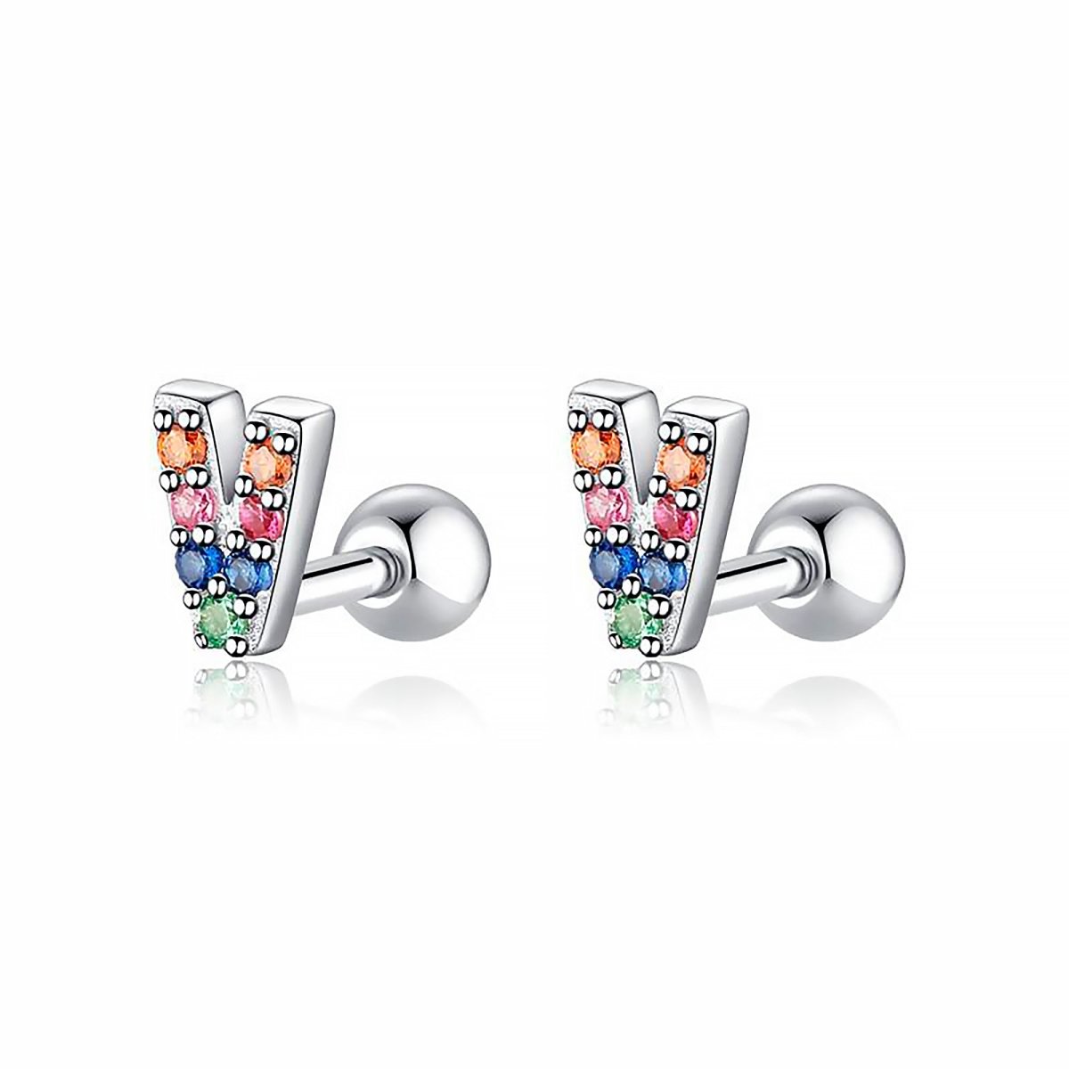 Initial Colour Earrings