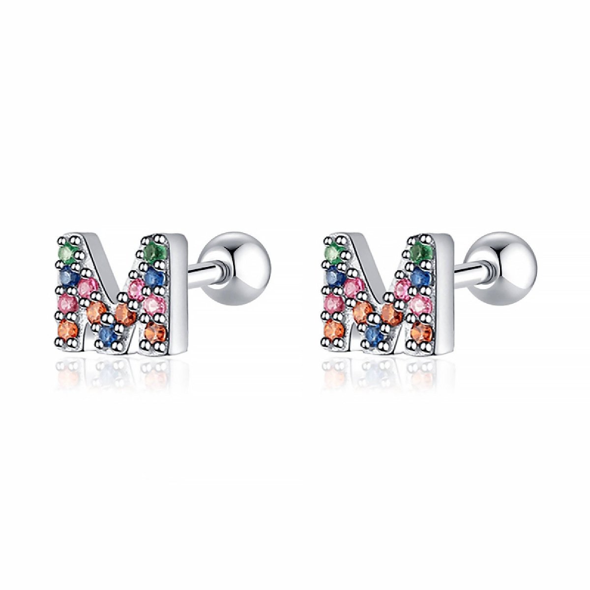Initial Colour Earrings
