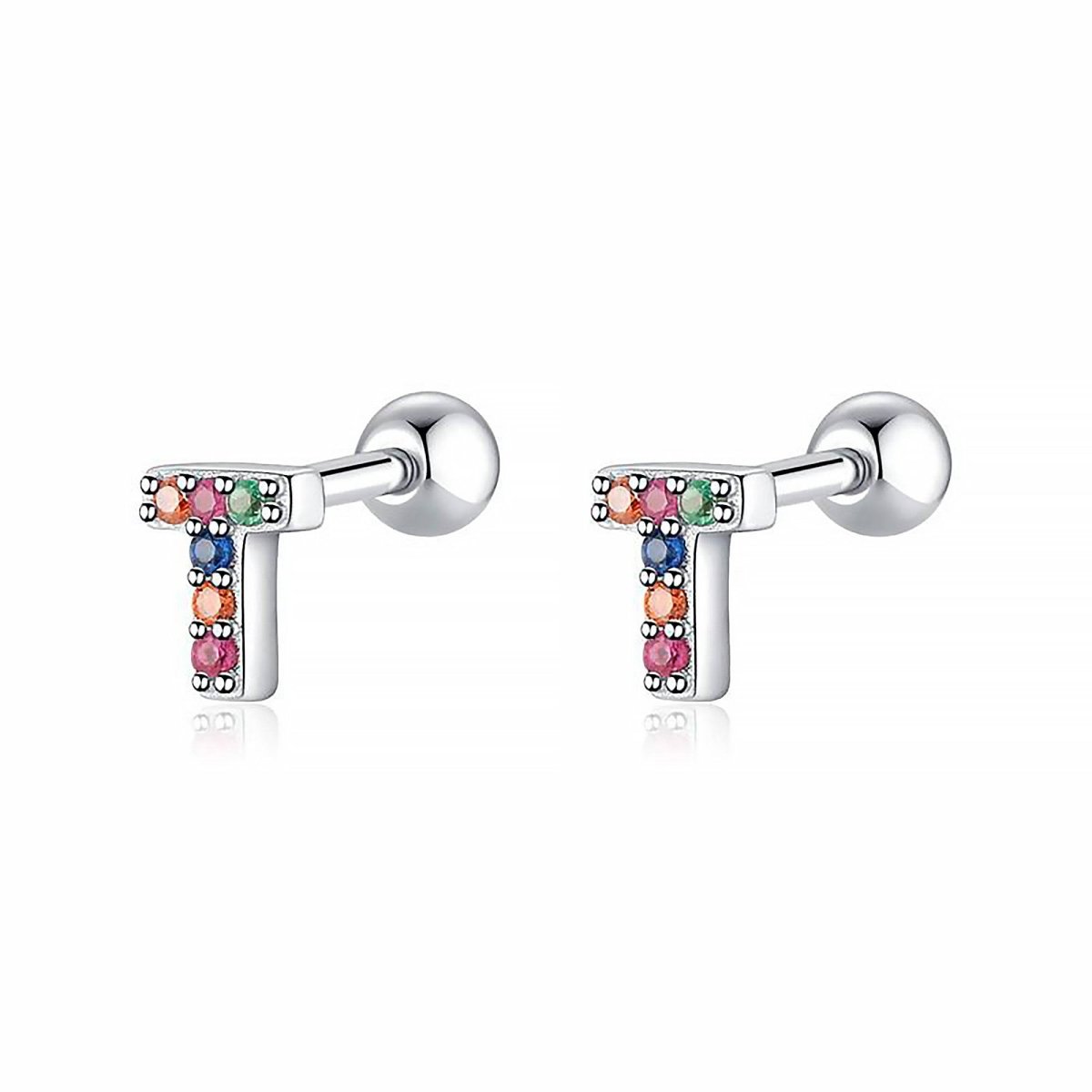 Initial Colour Earrings