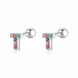Initial Colour Earrings
