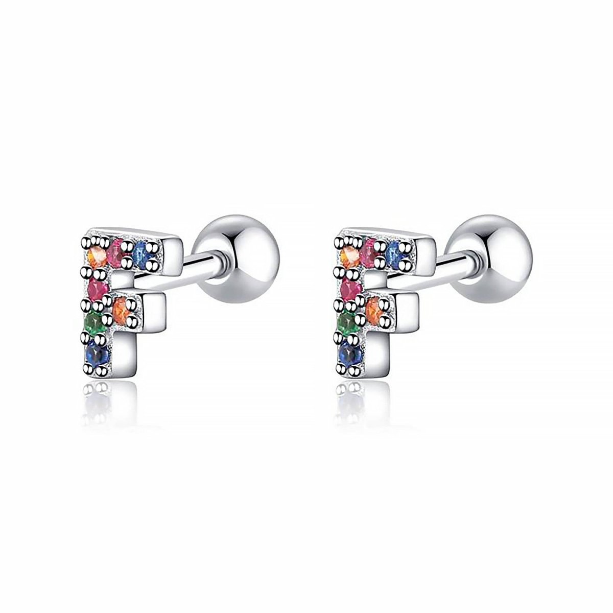 Initial Colour Earrings